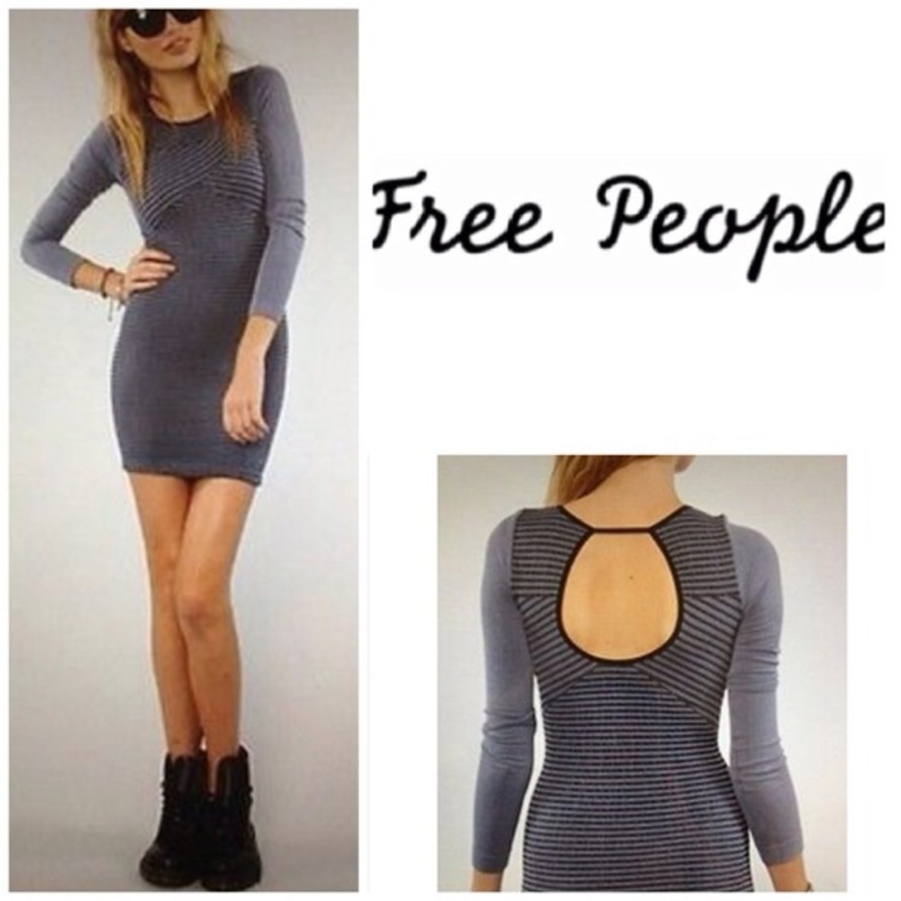 Free People Long Sleeve Bamboo Fiber Dress